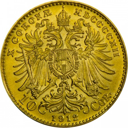 Zlatá minca 10 koruna Františka Josefa I. (rakúska razba)