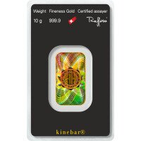 Zlatý zliatok Argor Heraeus 10 g - Kinebar