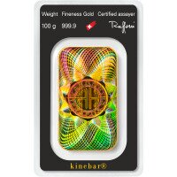 Zlatý zliatok Argor Heraeus 100 g - Kinebar