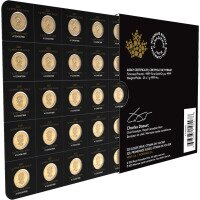 Zlatá minca Maple Leaf 2025 (Maplegram), 25x1 g