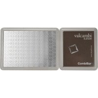 Strieborný tabulkový zliatok CombiBar Valcambi, 100 x 1 g