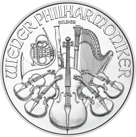 Strieborná minca Viedenskí filharmonici - rôzne roky, 1 oz