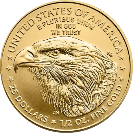 Zlatá minca American Eagle 2026, 1/2 oz