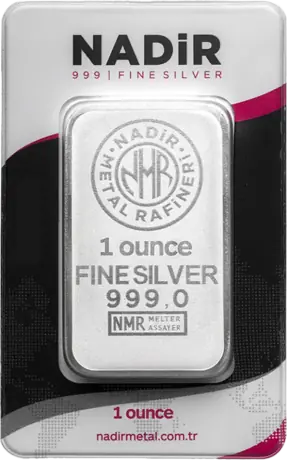 Strieborný zliatok Nadir Metal Rafineri, 1 oz