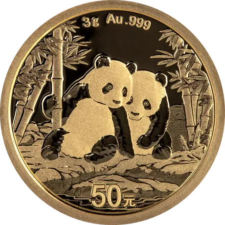 Zlatá minca Panda 3 g - 2026