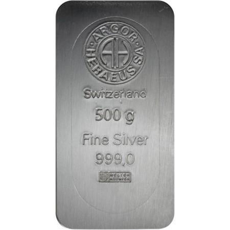 Strieborný zliatok Argor Heraeus 500&nbsp;g 