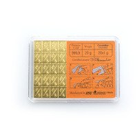 Zlatý zliatok Valcambi 20x1g Combibar