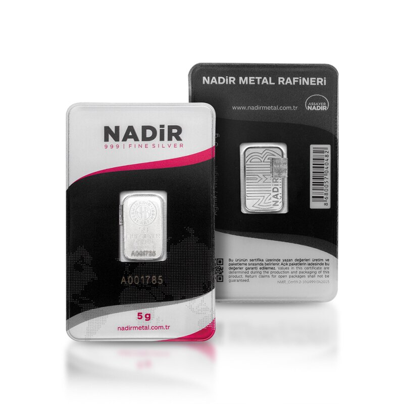 Strieborný zliatok 5&nbsp;g Nadir Metal Rafineri