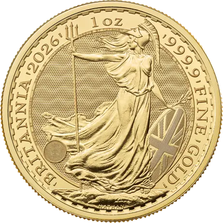 Zlatá minca Britannia Charles III 2026, 1 oz