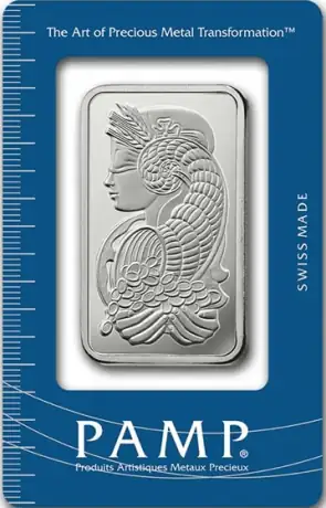 Strieborný zliatok PAMP Fortuna, tuba 20&nbsp;x 1&nbsp;oz