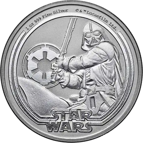 Strieborná minca Star Wars Darth Vader 2026, 1 oz
