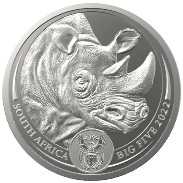 Big Five II - Nosorožec 2022, stříbrná mince v blistru, 1 oz